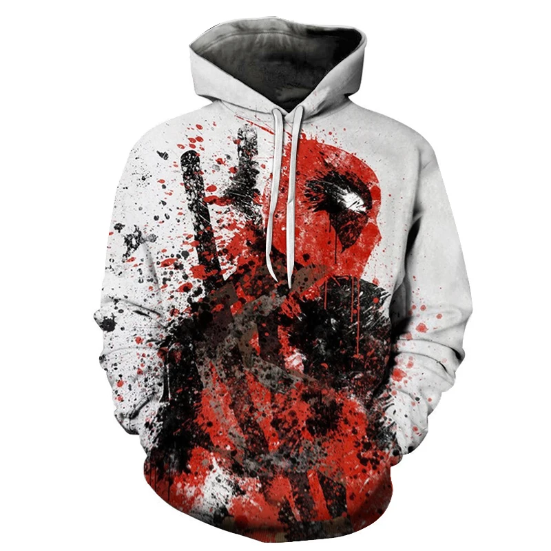  Deadpool 2 Print 3D Hoodies Men Women Avengers 3 Infinity War Sweatshirts Anime Fashion Tracksuits 