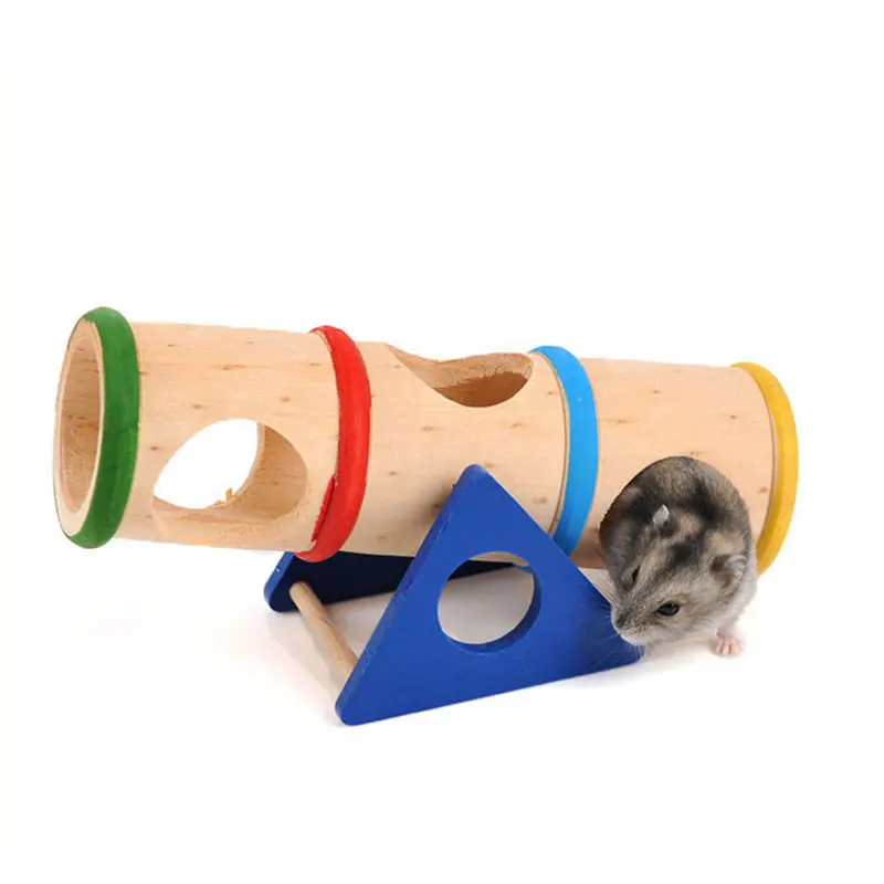Beautiful Hamster Toys Small Pet Supplies Hamster Nest House Cage Supplies Wood colorful Wood