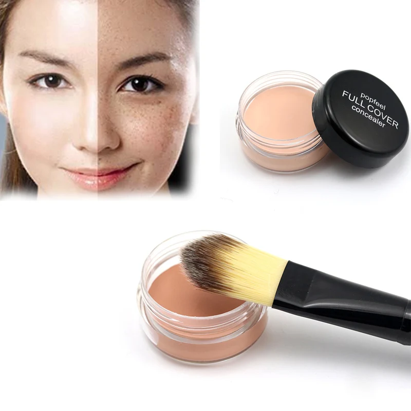 

Hig Nice Full Coverage Cream Concealing Foundation Makeup Concealer Makeup Silky Smooth Texture Tool For Lady Face Makeup