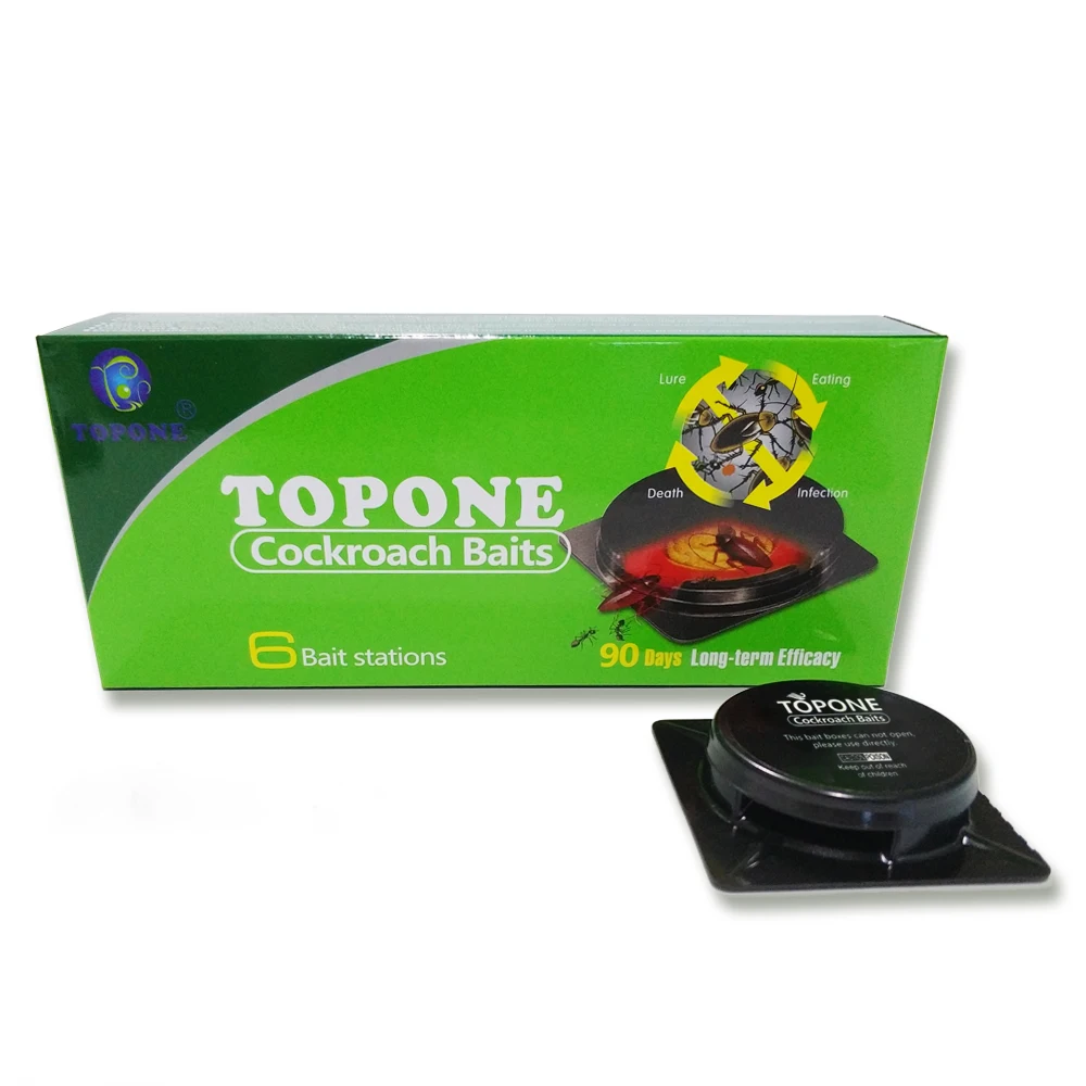 Safe and Efficient to Kill Cockroaches Easy to Temptation Cockroache Bait 6pcs/box Safe and Efficient to Kill Cockroaches Easy to Temptation Cockroache Bait 6pcs/box