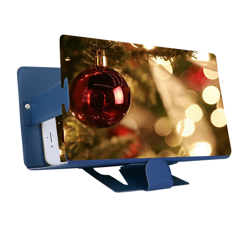 

2019 3D Phone Eyes Protection Display Screen Magnifier Stereoscopic Amplifying 8.0inch Desktop Leather Folding Stand Bracket S30