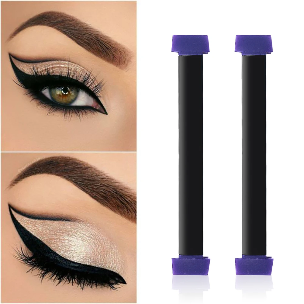 

Winged Eyeliner Stamp Silicone Cat Eye Wing Eye Liner Template Double-headed Makeup Seal Women Girls Cosmetics Applicator