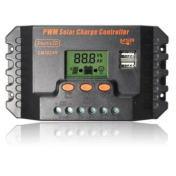 

SHGO Hot 12/24V 30A USB Solar panels charge controller