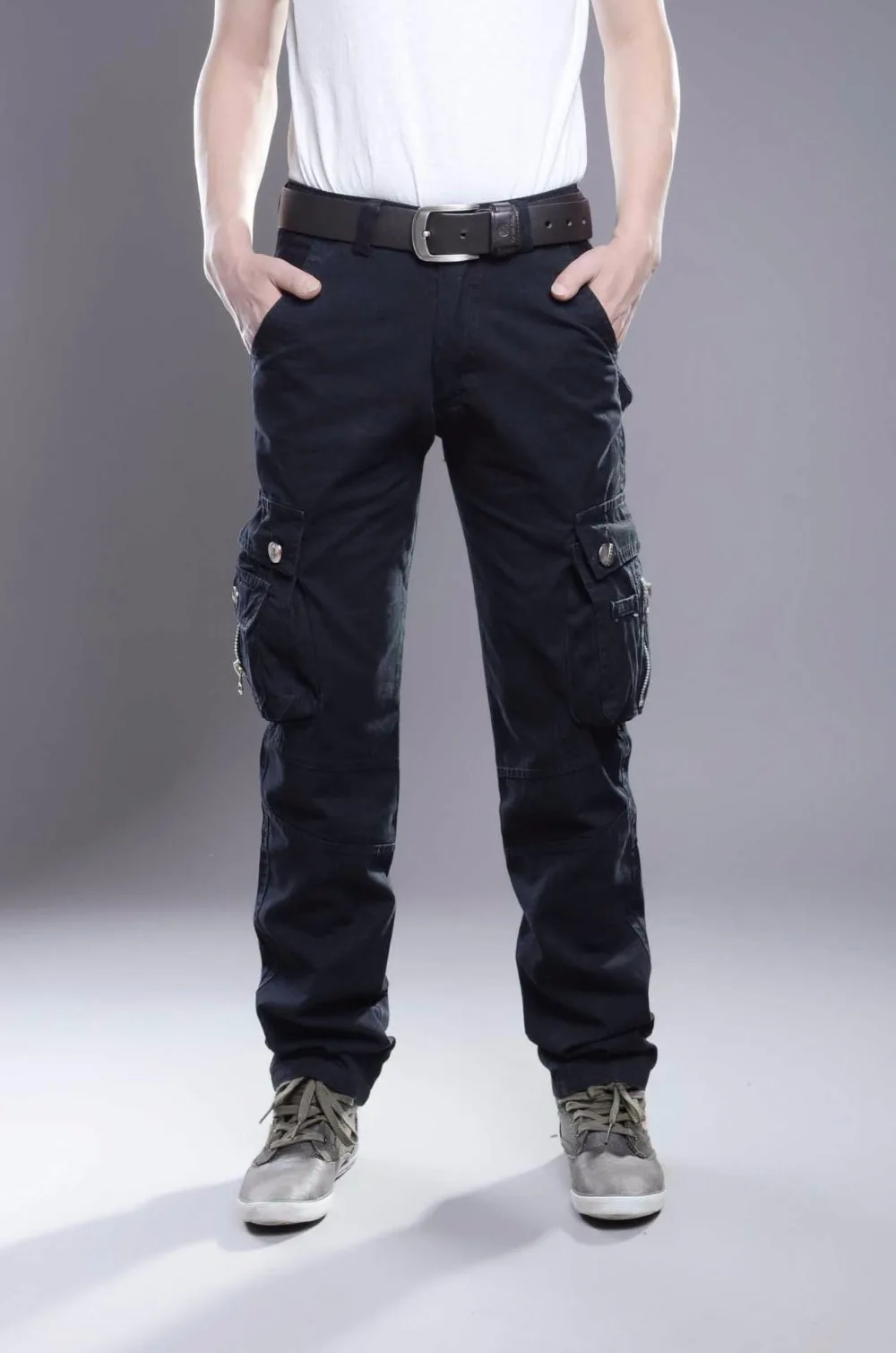 Новые мужские военные тактические брюки свободные армейские брюки для отдыха многокарманные однотонные брюки походные брюки для альпинизма