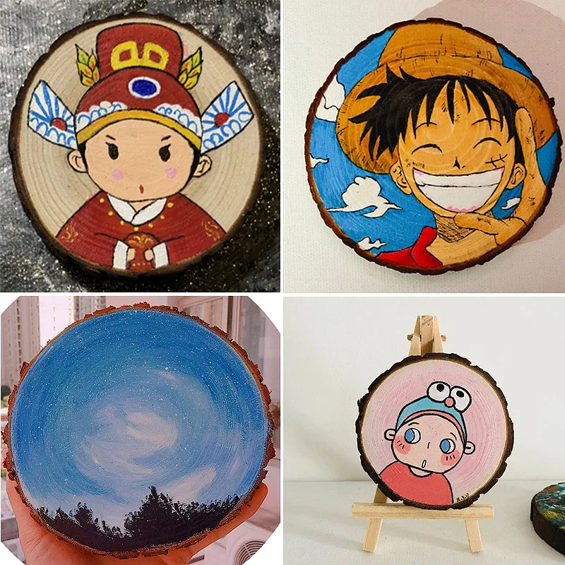 Натуральные круглые деревянные ломтики круги Diy поделки для свадебной вечеринки
