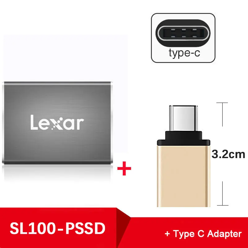 Новинка Lexar портативный SSD Disco Solido Externo 512 ГБ USB 3,0 диск USB HD для планшета компьютера ноутбука дропшиппинг