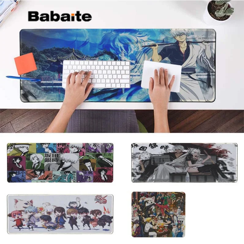 

Babaite Simple Design GINTAMA Customized MousePads Computer Laptop Anime Mouse Mat Rubber PC Computer Gaming mousepad