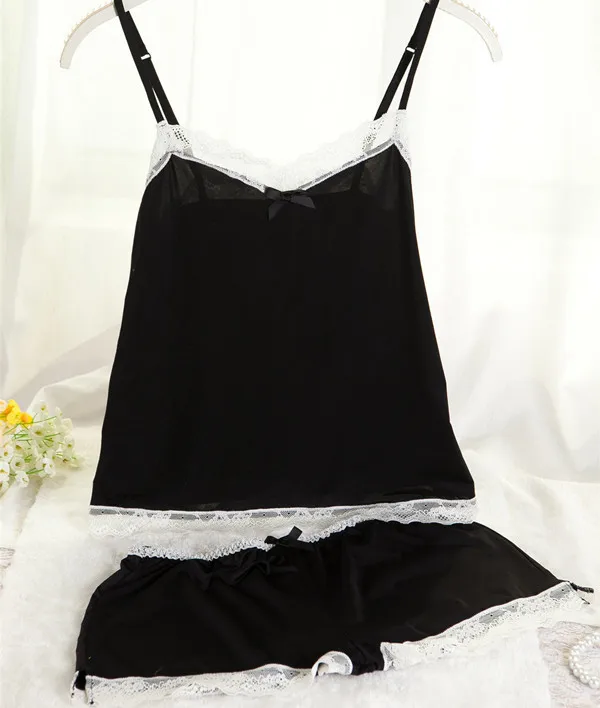 Buy High Quality Ladies Summer Lace Pajamas Sets Wire
