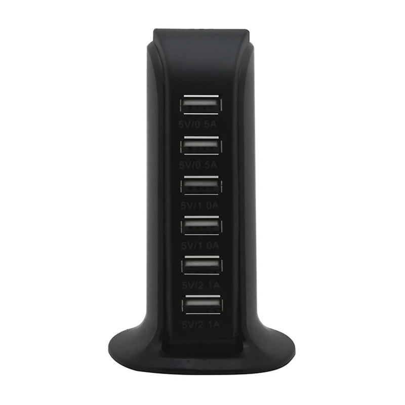 

6-Port USB Wall Charger Desktop Charging Station Quick Charge 2.0,Compatible with Compatible for iPhone,iPad,Samsung Galaxy,Tabl