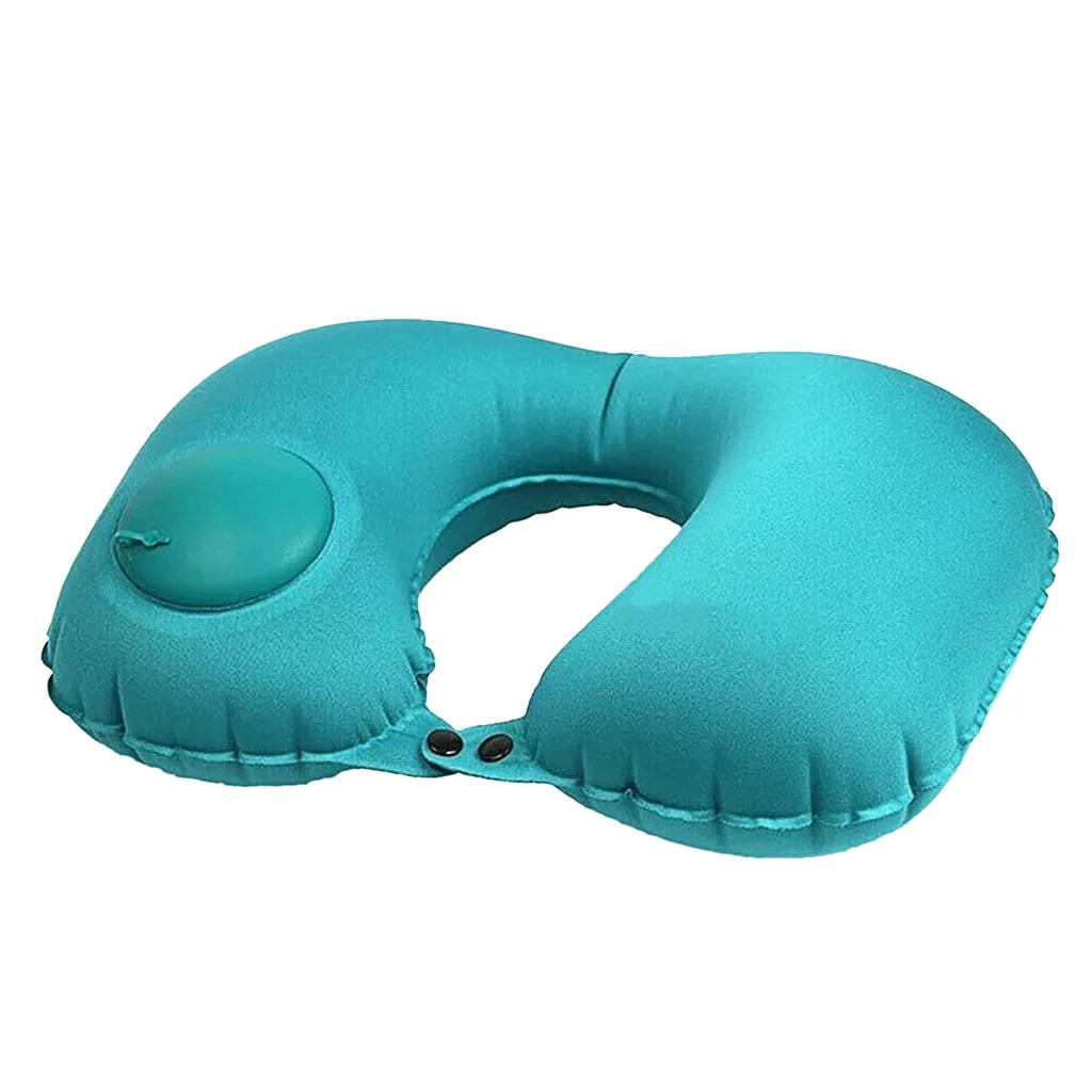 

U shape Pillows Inflatable Neck Pillow Sleep Textiles Comfortable Form Cushion Journey From Aircraft Travel Accessories cojines