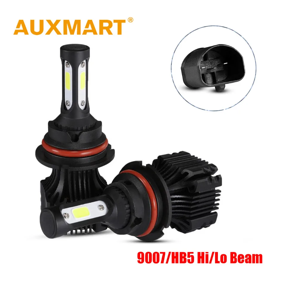 

Auxmart S5 9007 HB5 Car LED Headlight Lamp Auto Cree Chips COB Kit Beam High Low 72W 6500K 8000lm 12V 24V Bulb For Chrysler BMW