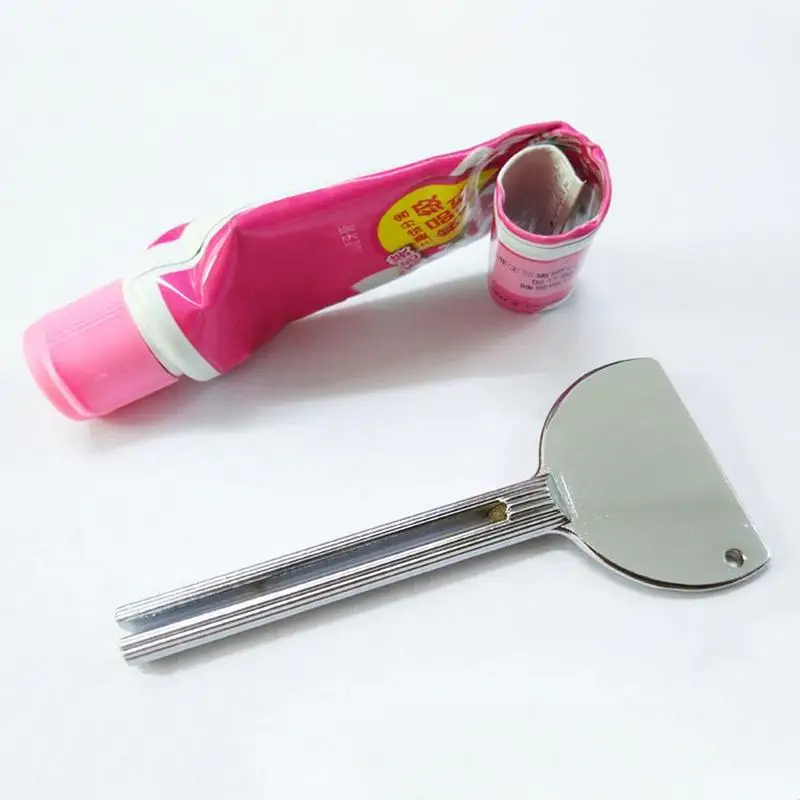 1pc Toner Paste Toothpaste Squeezer Multifunctional Stainless Steel Paste Extruder Safe And Portable Home Bathroom Supplies