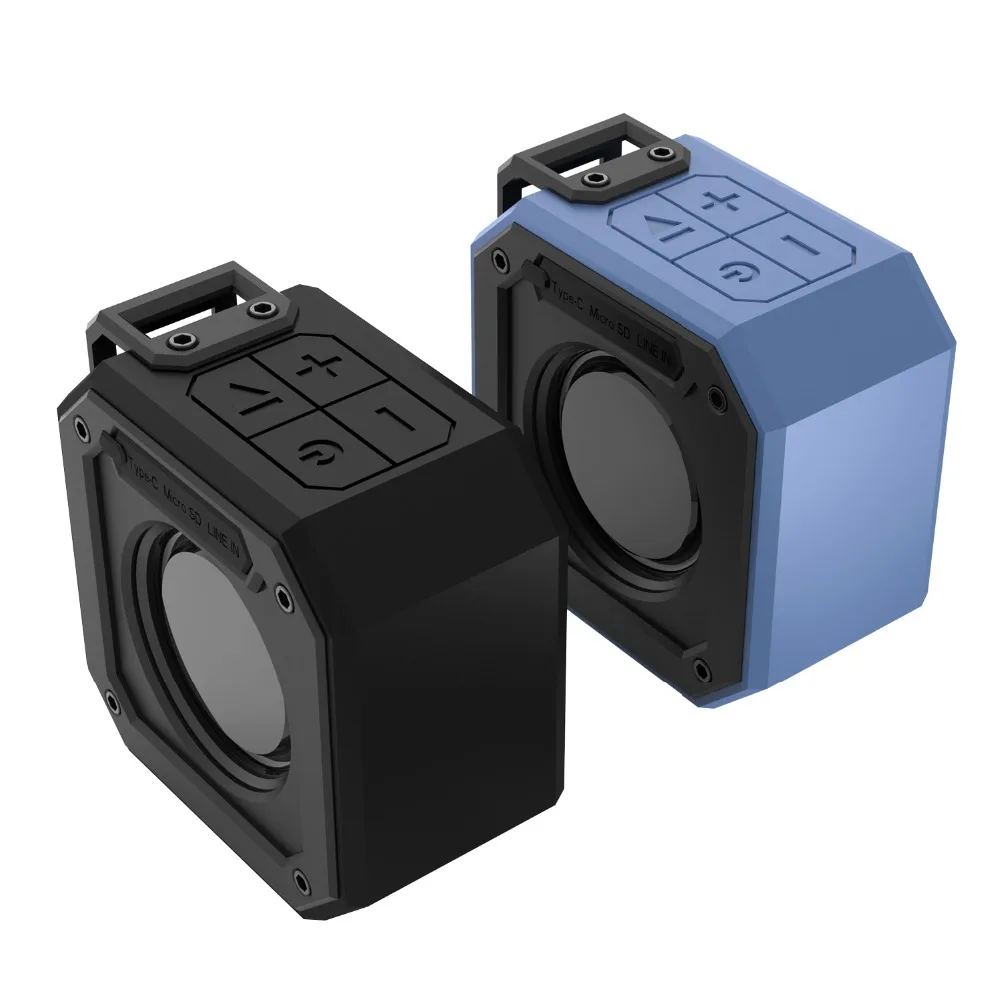 

12W Mini IPX7 Waterproof Portable Speaker Outdoor TWS Bluetooth Speaker Column High battery 24 hours play time with AUX TF Card