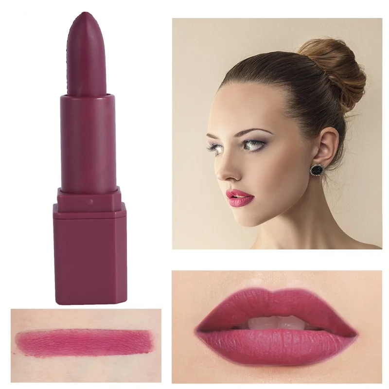 

12PCS/LOT Miss Rose Natural Lipstick Waterproof Makeup Lips Matte LipStick Cosmetics Sexy Red Lip Tint Nude Lipstick Matte Batom