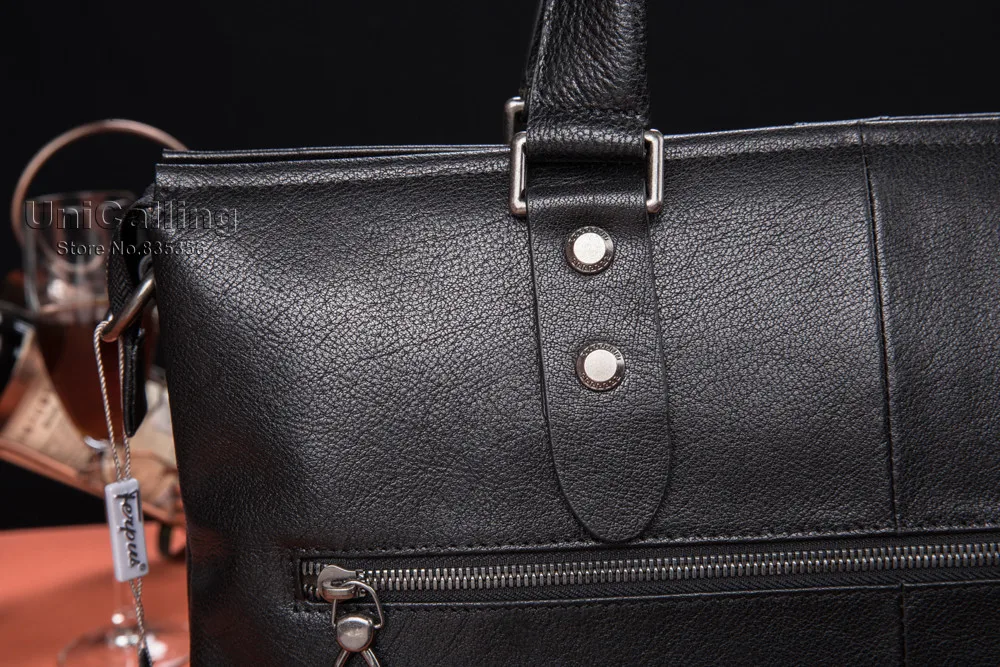 Мужская мода дизайн Легкая кожаная сумка портфель корейский стиль Мужская сумка из натуральной кожи двухслойный космический дизайн