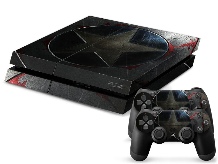 

Captain America front&back Vinyl Decal PS4 Skin Stickers Wrap for Sony PlayStation 4 Console and 2 Controllers Decorative Skins
