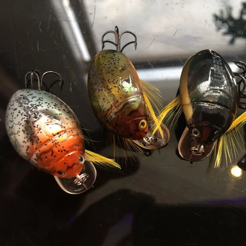 Fresh Water Top Water Fishing Lure Grass Carp 35mm 4g Artificial Small