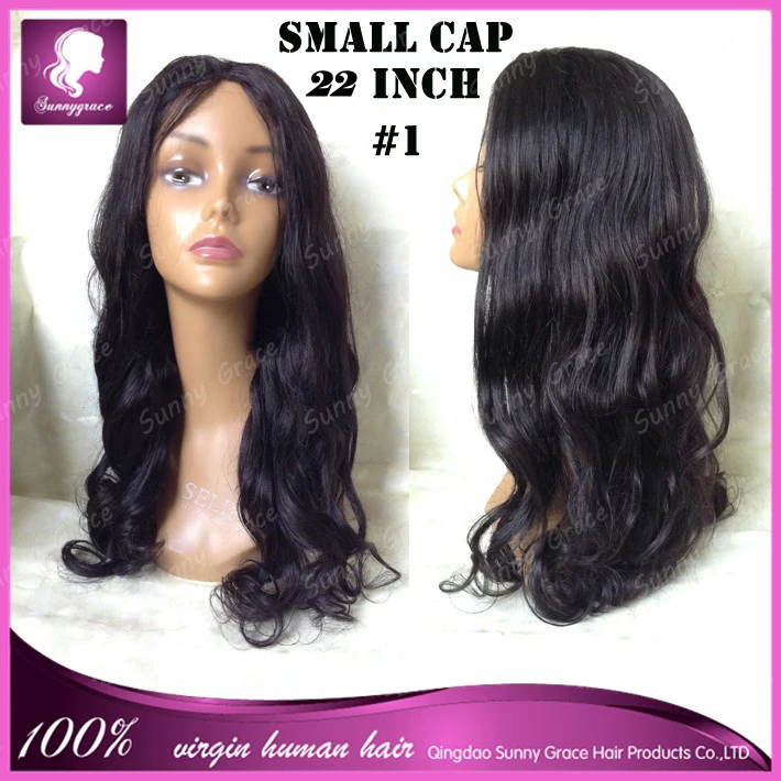 100 Virgin brazilian full lace wigs body wave 1 small cap glueless