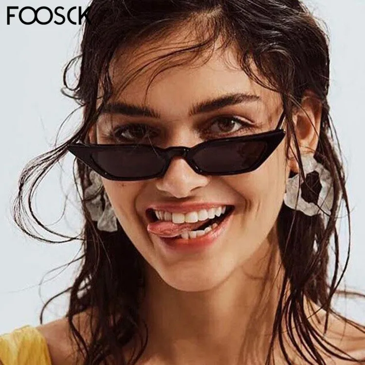 FOOSCK женские роскошные брендовые дизайнерские Винтажные Солнцезащитные очки, женские ретро очки OvalShape Oculos De Sol Feminino