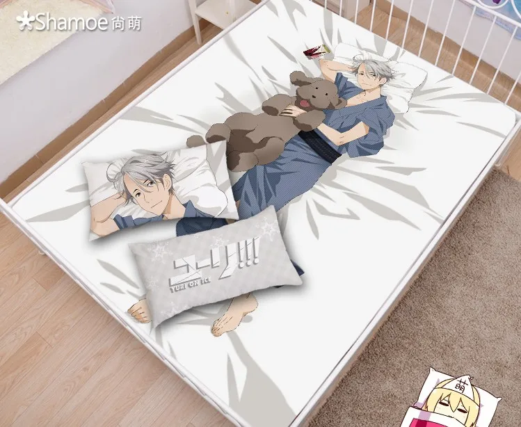 

Japanese Anime Cartoon YURI on ICE Mattress Cover Fitted Sheet Fitted cover bedspread counterpane