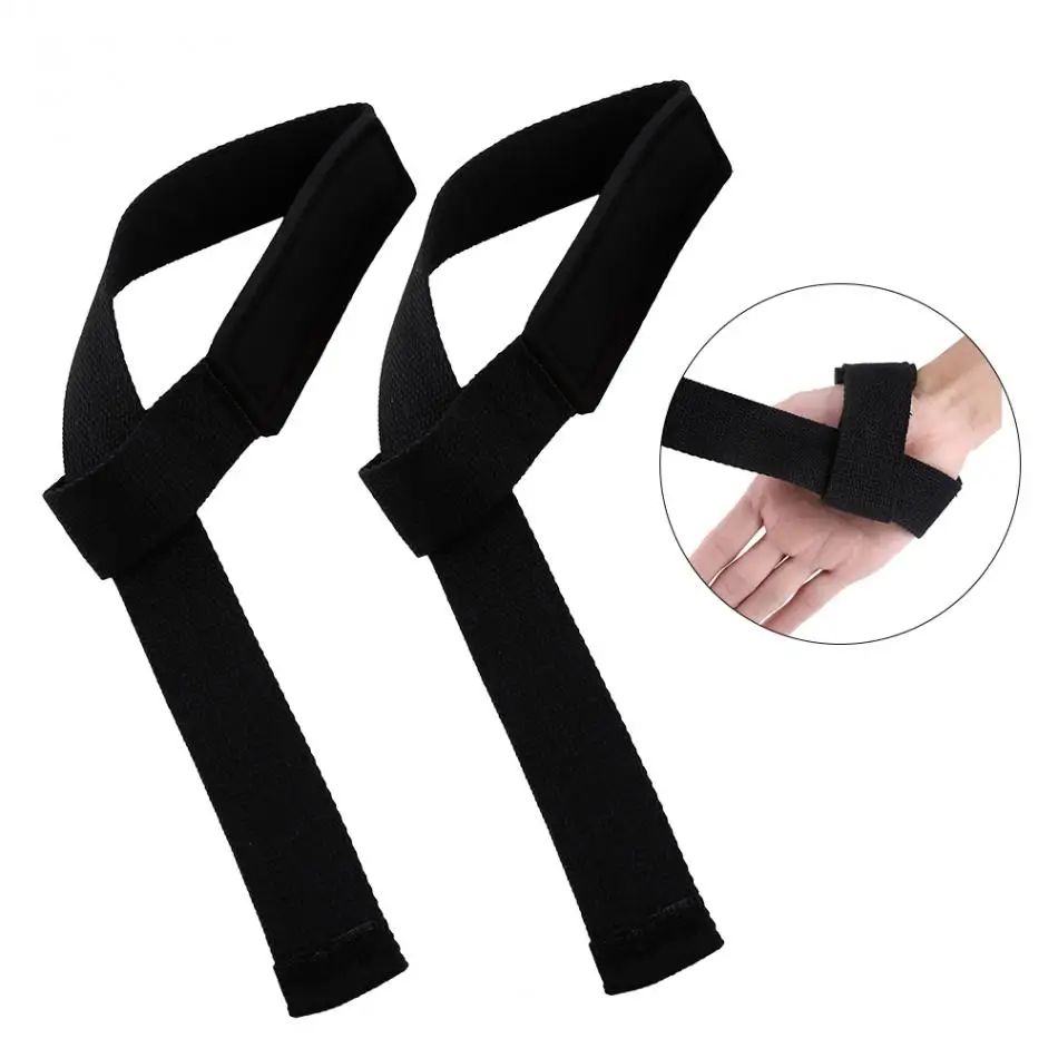 1Pair Hand Wrap Lifting Gloves Weight Lifting Support Wristbands Wrap