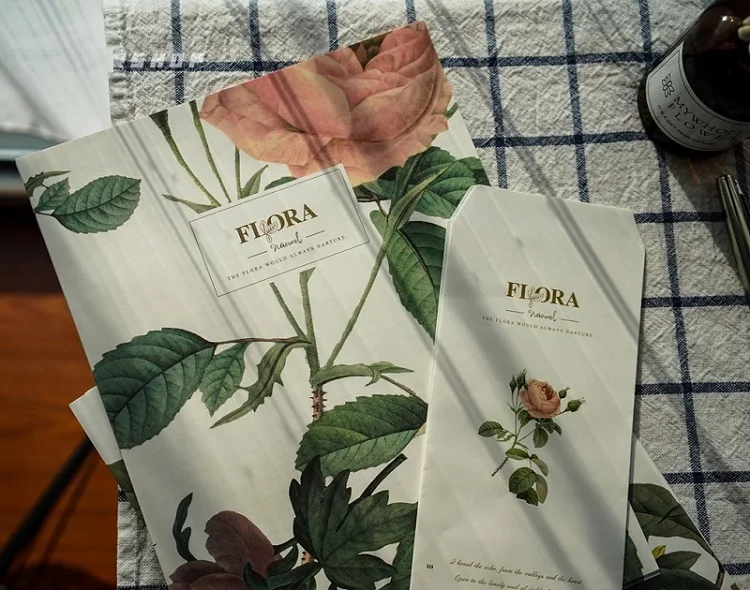 9 шт./компл. 3 конверты + 6 писчая бумага Флора цветы серии конверта для подарка канцелярские школьные принадлежности
