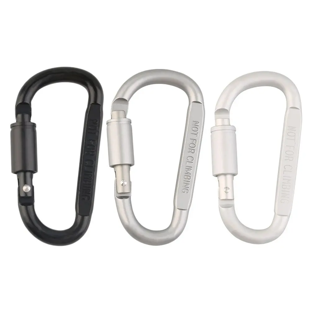 Aluminum Alloy  Carabiner Hiking D-Ring Keychain Clip Hook Buckle for Camping Hiking Clmbing Hot Sale Dropshipping