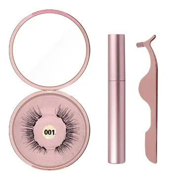 

Magnetic Eyeliner Liquid Magnet False Eyelashes Kit Waterproof Reusable Long Lasting False Lash With Tweezer Set Makeup Cosmetic
