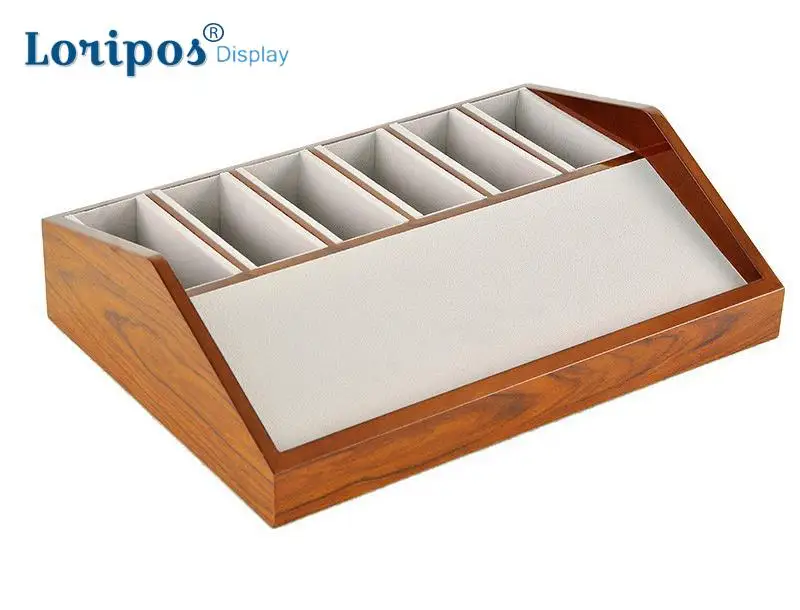 2021 Leather Belt Show Rack Wooden Box 6 /8 Cells Belt Storage Holder