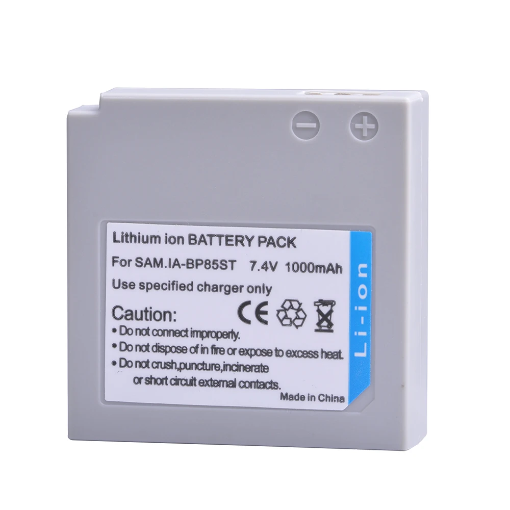 

1PC 1000mAH IA-BP85ST IA BP85ST BP85ST Rechargeable Camera Battery for Samsung VP-10AH VP-MX10AU SC-HMX10 SC-MX10A SC-MX20L