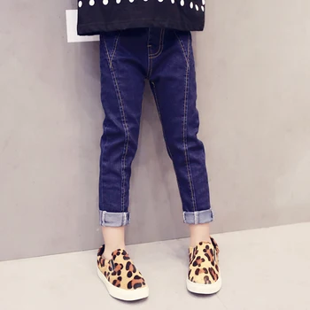 

big girls clothes 2019 children's spring and autumn skinny pants kids casual wild jeans fashion trousers for 3 to 14 years old