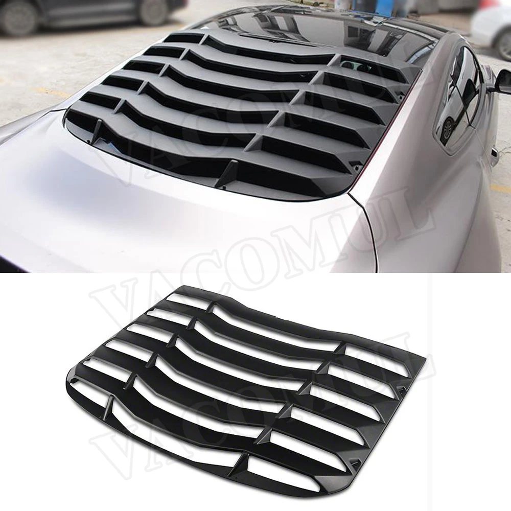 ABS black Car Rear Window Decorative louver air outlet diffuser shutter Grill Cover for Ford mustang 2015- 2018 L tyle ABS black Car Rear Window Decorative louver air outlet diffuser shutter Grill Cover for Ford mustang 2015- 2018 L tyle