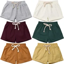 Короткие Дамские шаровары тренировочные брюки для маленьких мальчиков и девочек возрастом от 1 года до 3 лет хлопковые леггинсы для бега