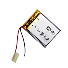 303040 3.7v lipo rc battery 300mAh for rc li polymer small helicopter,GPS,MP3,MP4,tools Lithium Polymer Battery