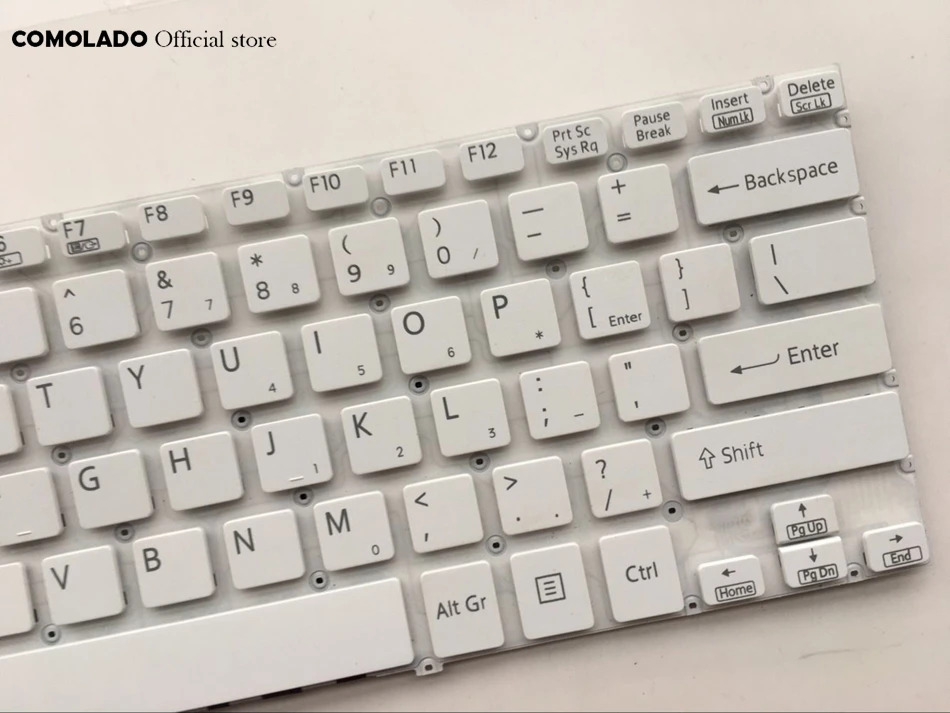 US English Laptop keyboard For Sony Vaio SVF14 SVF14E SVF142 SVF143 SVF144 White without frame keyboard US Layout (2)