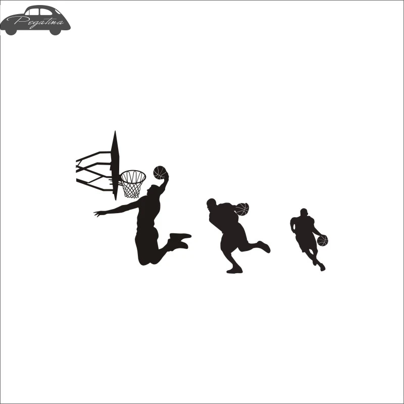 Basketball Player Sticker Sports Dunk Car Decal Helmets Kids Room Posters Vinyl Wall Decals Football Sticker