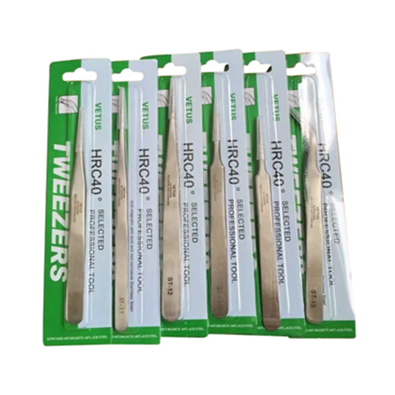 

Stainless Steel Eyebrow Tweezer False Eyelash Extension Tool Auxiliary Repair Tools Hyperfine High Precision Anti Acid Tweezers