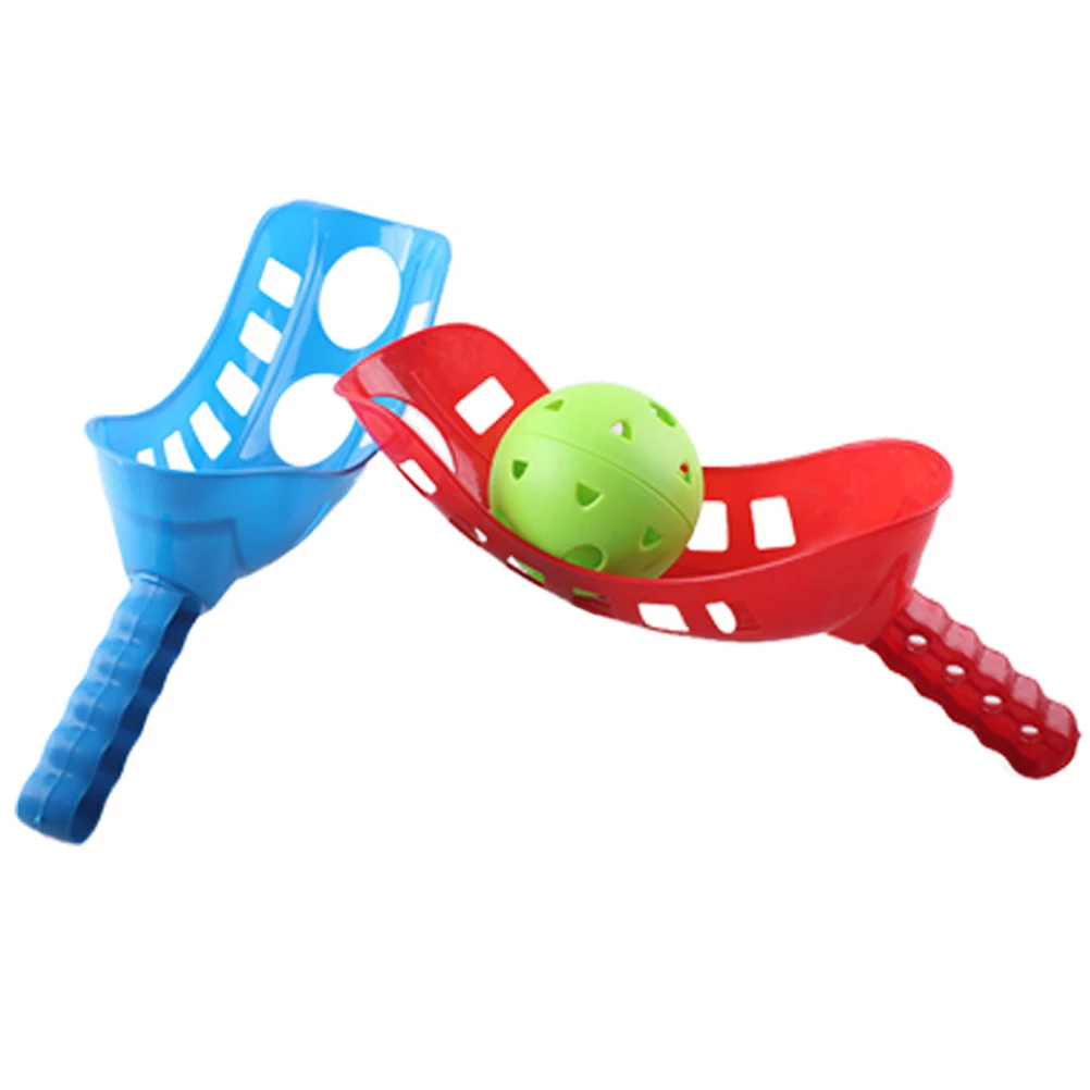 Scoop Ball Set Catching Game Trackball Sport Lacrosse Racket Game Toys
