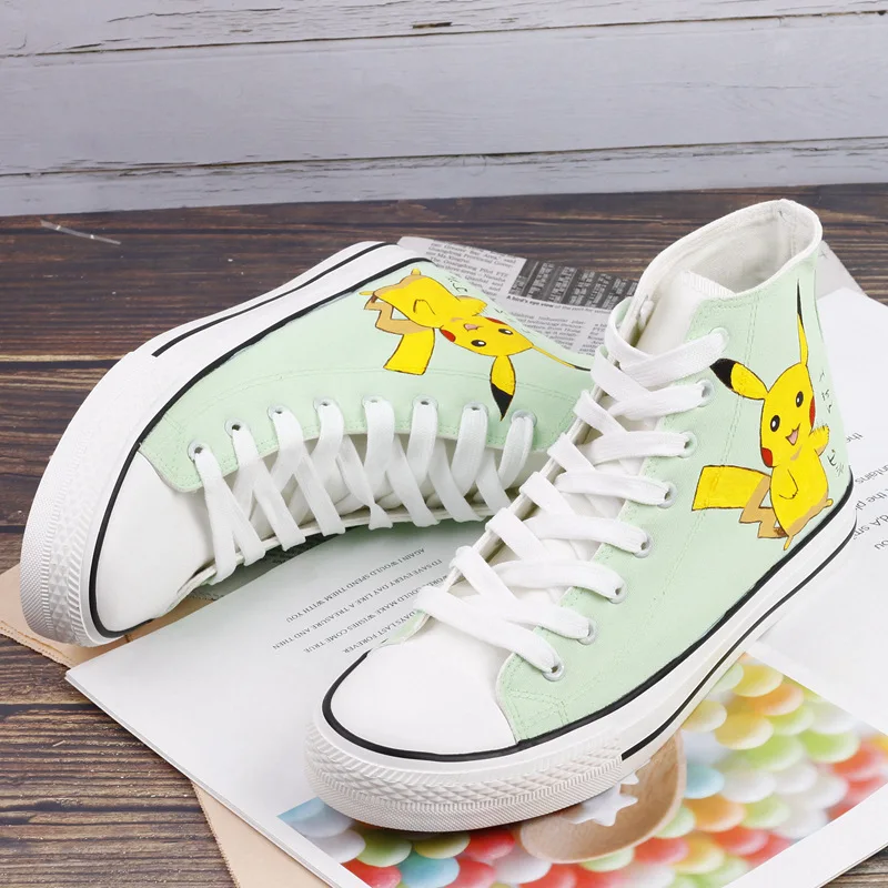 Picacho Hand Canvas Shoe Sneakers Women Student Casual Shoes High Help Shoe Magical Baby Cartoon Comic Shoes Zapatos De Mujer