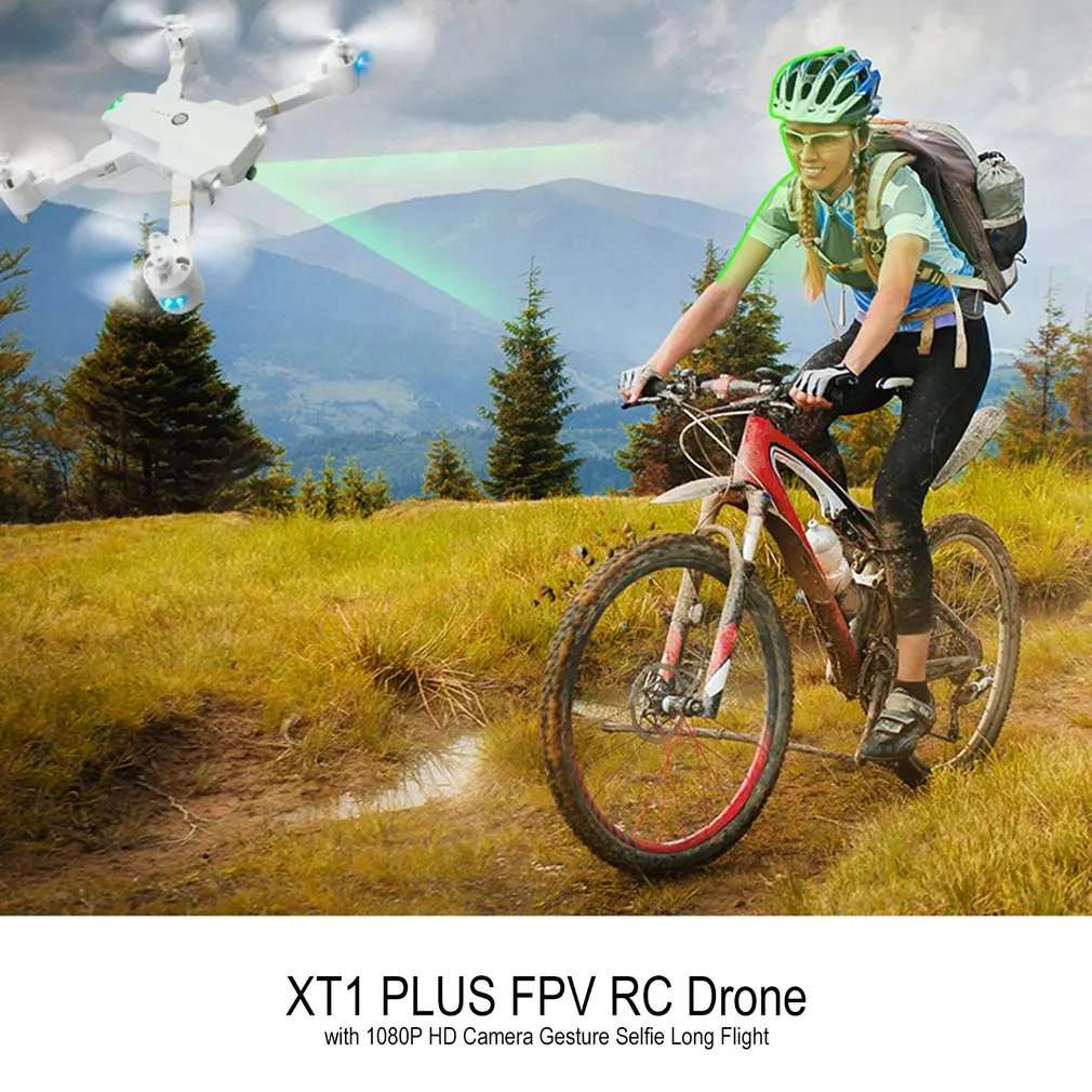 

Attop XT1 PLUS 2.4G FPV Foldable RC Quadcopter Drone with 720/1080P Wide Angle Camera Gesture Selfie Long Flight Altitude Hold