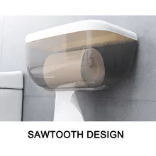 Коробка для салфеток туалетный лоток ванная комната настенный присоска водонепроницаемый вешалка для рулонов дырокол-бесплатно Ткань для ванной коробка магазин UYT