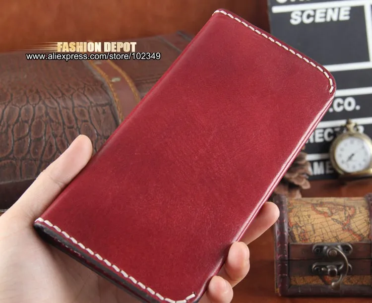 Genuine Leather Handmade Wallet with big stiching (17)