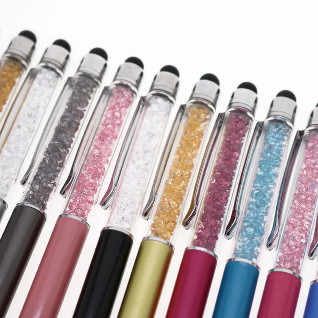 

FangNymph Colorful Crystal Pen Diamond Ballpoint Universal Capacitive Stylus Pens For iPhone Tablets Samsung Galaxy and Others