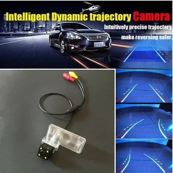 

4 LED HD CCD Night Vision Car Intelligent Dynamic Trajectory Rear view Backup Camera For Subaru Legacy / Liberty 2010~2014