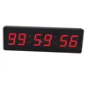 Btbsign Large LED Countdown Timer Stopwatch With Wired Switch Button and Remote Obstacle Course Races Fitness Timer 2.3 Inch Red 5