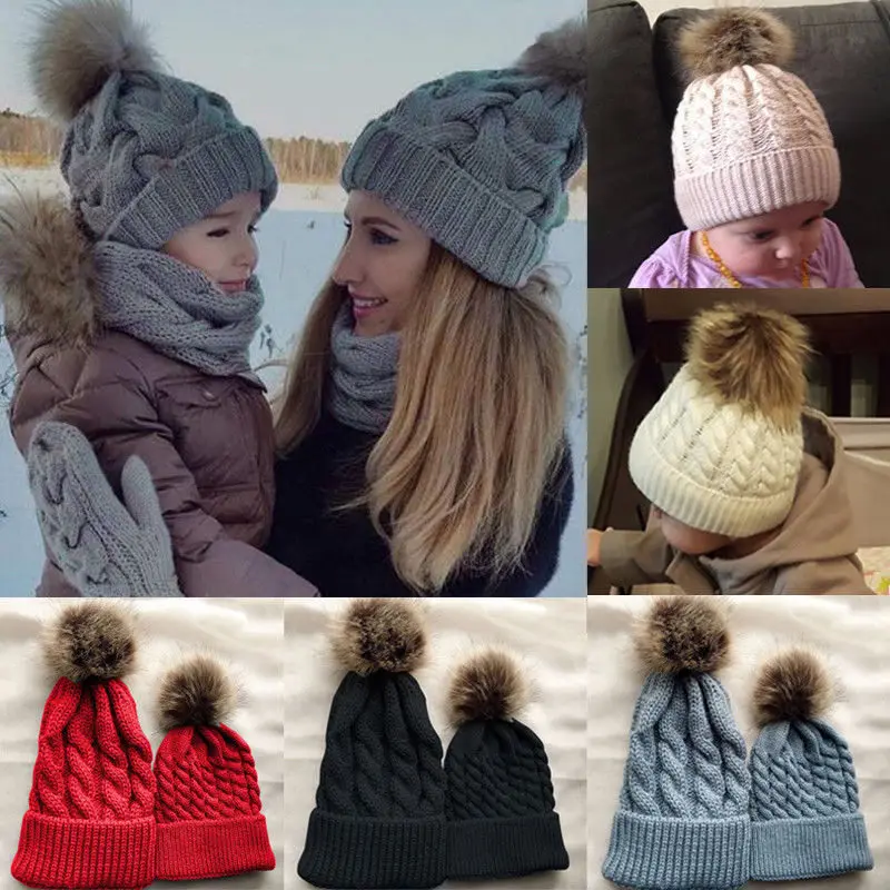 baby winter bobble hats