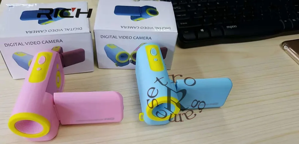 DHL 10 шт./лот 2 дюймовый экран HD Детская цифровая камера головоломка DV цветной