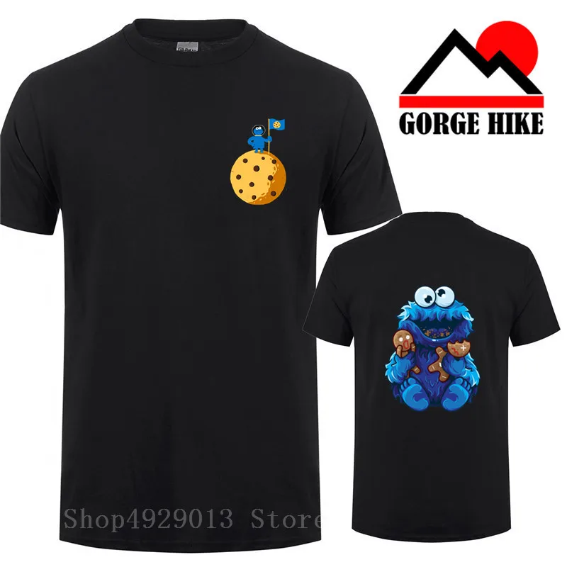

Parody Anime 3d print Occupy the Moon t shirt Men t-shirt funny t shirts Harajuku homme Funny tees fashion Cookie Monster tshirt