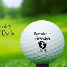 Персонализированные мячи для гольфа для беременных, пользовательские мячи для гольфа, скоро быть дедушкой и дедушкой, подарок для дедушки, подарок для ребенка