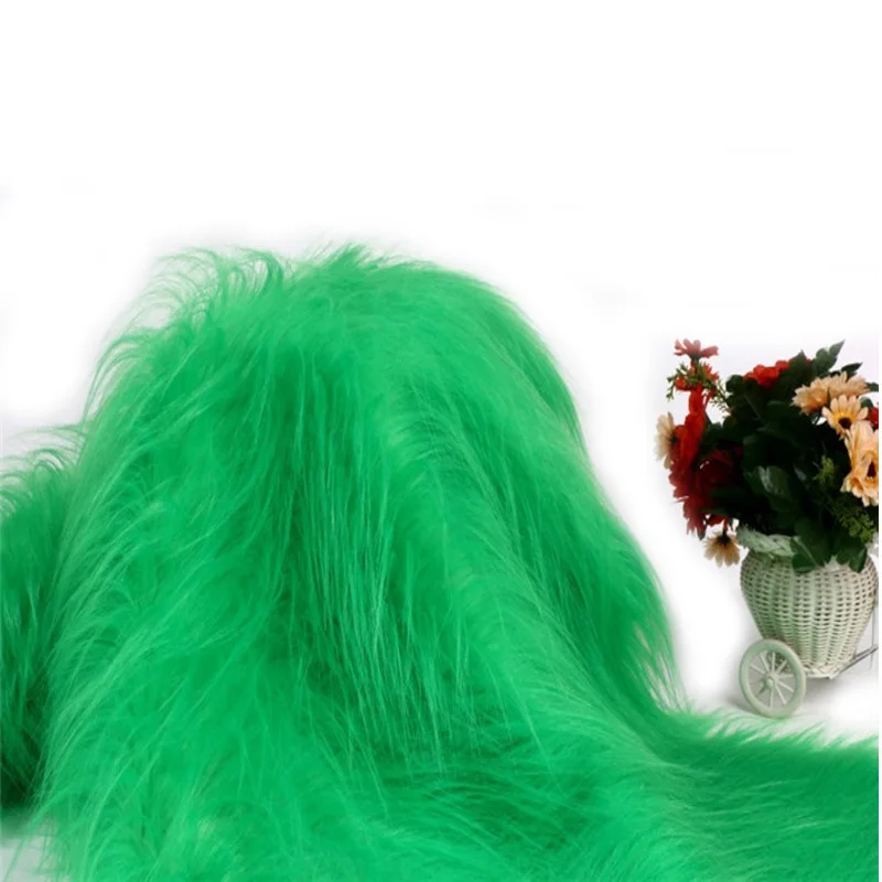 Multi Colors Plush Toy Fabric, Luxury 9cm Long Hair, Faux Fur Fabric, Boots,Dolls,Hats DIY Cosplay Background Fur 1 Meter